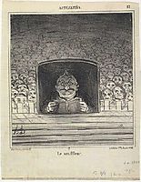 Thiers. The Prompter, 1870, daumier