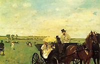 A Carriage at the Races, 1872, degas