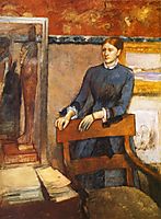 Helene Rouart in Her Father s Study, 1886, degas