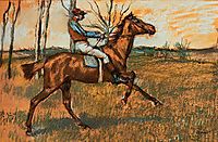 The Jockey, c.1887, degas