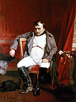 Napoléon Bonaparte abdicated in Fontainebleau, 1846, delaroche