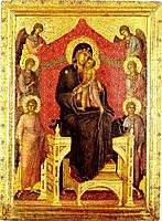 The Madonna and Child with Angels, 1307, duccio