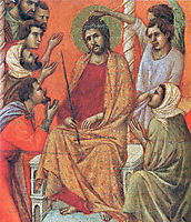 Mockery of Christ (Fragment), 1311, duccio