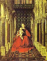 The Virgin and Child in a Church, 1437, eyck