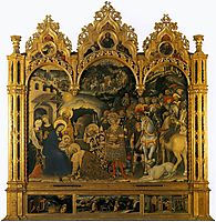 Adoration of the Magi, from the Strozzi Chapel in Santa Trinita, Florence, 1423, fabriano