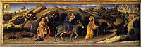 Adoration of the Magi Altarpiece, left hand predella panel depicting Rest during The Flight into Egypt, 1423, fabriano