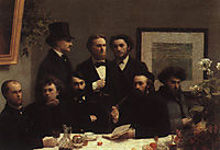 The Corner of the Table, 1872, fantinlatour