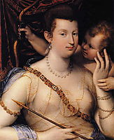 Isabella Ruini as Venus, 1592, fontana