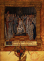 Louis XI chairing a chapter, 1470, fouquet