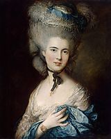 A Woman in Blue (Portrait of the Duchess of Beaufort), gainsborough