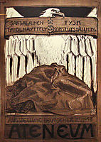 Poster for the German Exposition of Art in Ateneum , 1922, gallenkallela