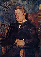 Portrait of a seated man, 1884, gauguin