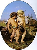 Drunken Bacchus and Cupid, 1850, gerome