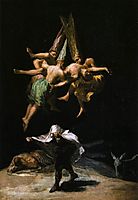 Witches in the air, 1797-98, goya