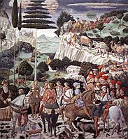 Procession of the Oldest King, 1460, gozzoli