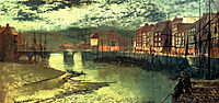 Whitby Docks, 1876, grimshaw