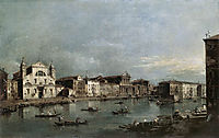 The Grand Canal with Santa Lucia and the Scalzi, 1780, guardi