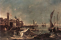 Landscape with a Fisherman-s, 1775, guardi