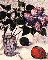 Lilacs in a Glass, Apple and Lemon, 1890, haan