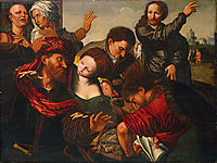  Jesus Summons Matthew to Leave the Tax Office, 1540, hemessen