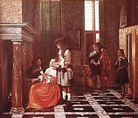The Card Players, 1663-1665, hooch