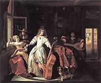 A Musical Conversation, 1674, hooch