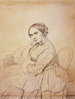 Madame Jean Auguste Dominique Ingres, born Delphine Ramel, ingres