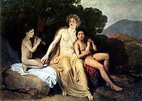 Apollo, Hyacinthus and Cyparis singing and playing, 1834, ivanov