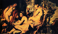 The Daughters of Cecrops finding the child Erichthonius, 1617, jordaens