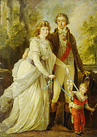 Count Nikolai Tolstoy with his wife Anna Ivanovna and their son Alexander, c.1795, kauffman