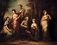 Portrait Of Philip Tisdall With His Wife And Family, kauffman