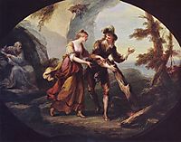 Scene with Miranda and Ferdinand, 1782, kauffman