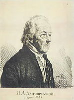 Portrait Ivan Dmitrevsky, 1814, kiprensky