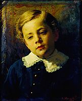 Portrait of Sergei Kramskoy, the Artist-s Son, 1883, kramskoy