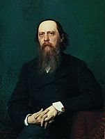 Portrait of the writer Mikhail Evgrafovich Saltykov  (N. Shchedrin) , 1879, kramskoy