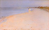 Summer Evening on the Beach, 1893, kroyer