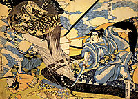 Minamoto Yorimitsu also known as Raiko, kuniyoshi