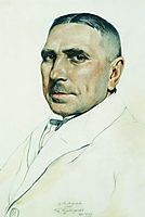 Portrait of I.M. Markov, 1921, kustodiev