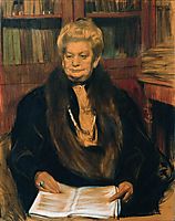 Portrait of a writer Alexandra Vasilevny Schwartz, 1906, kustodiev