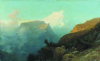 Mist in the mountains. Caucasus., 1878, lagorio