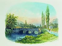 Sevastopol aqueduct in the gully Ushakovskaya, 1850, lagorio