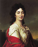 Portrait of Anna Stepanovna Protassova, the former maid of honor of Catherine II, 1800, levitzky