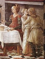 The Feast of Herod: Salome-s Dance (detail), 1464, lippi