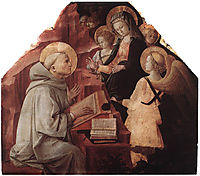 The Virgin Appears to St. Bernard, 1447, lippi