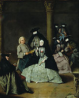 Masked Party in a Courtyard, 1755, longhi