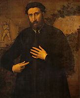 Portrait of a 37 years old  man , c.1542, lotto
