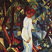 Couple in the woods, 1912, macke