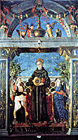 St. Bernardine of Siena with the Angels, 1506, mantegna