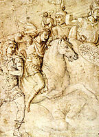 Study of an Ancient Bas Relief of the Arch of Constantine, 1490, mantegna