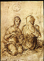 Two holy women in prayer, mantegna